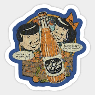 Mission Orange California Sunshine 1929 Sticker